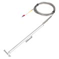 thumbnail image 2 of Uxcell K Type Thermocouple Temperature Sensor Probe 3x200mm 9.8ft Wire 0 to 1100°C(32 to 2012°F) Stainless Steel, 2 of 6