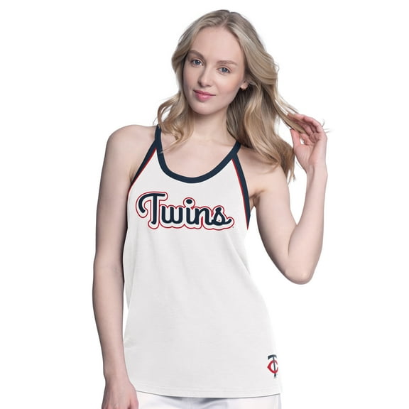 Women's-G-III 4Her by Carl Banks White Minnesota Twins Curveball Tank Top