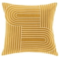 thumbnail image 1 of hometrends Sprial Yellow Decorative PIllow, 1 of 3