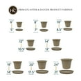 thumbnail image 6 of The HC Companies 14" Round Prima Plastic Plant Saucer - Indoor Outdoor Plant Trays for Pots - 14.17"x14.17"x1.69" in Sandstone Pack of 2, 6 of 7