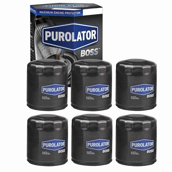 6 pc Purolator BOSS PBL10111 Engine Oil Filters for Oil Change Lubricant Filters