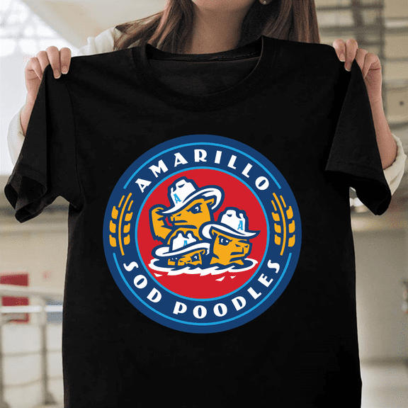 Amarillo Sod Poodles Minor League Baseball Team Logo Mascot Sport Fan Art V1130467 Unisex T-Shirt, Size Up to 5XL