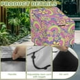 thumbnail image 4 of Renewold Outdoor Patio Chair Covers Water Resistant Lounge Deep Seat Covers UV Protection Adirondack Chair Protector Fits up to 29W x 33D x 36H Inch, Hippie Flower Pink Green, 4 of 7