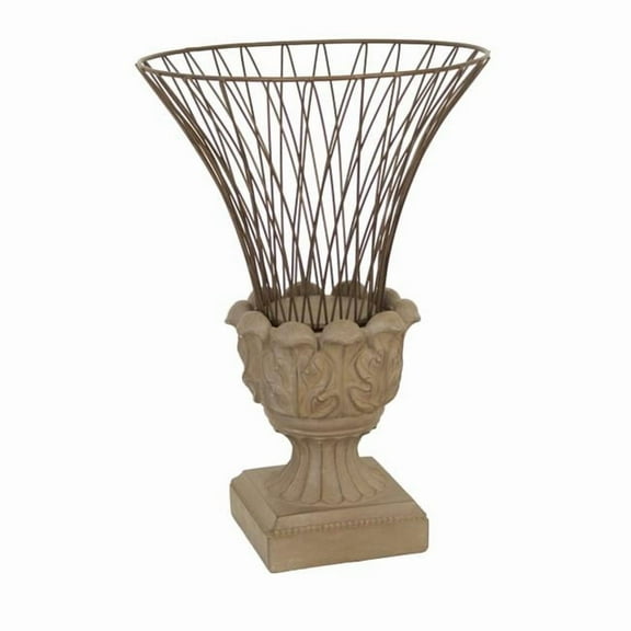 Distinctive Designs DB-900 Wire Urn with a Small Scroll Pedestal Stand
