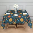 thumbnail image 3 of Pioneer Flower Floral Print Pattern Square Tablecloth, Waterproof Wipeable Spillproof Washable Table Cover for Home Kitchen Party Decor, 42"x42", 3 of 6