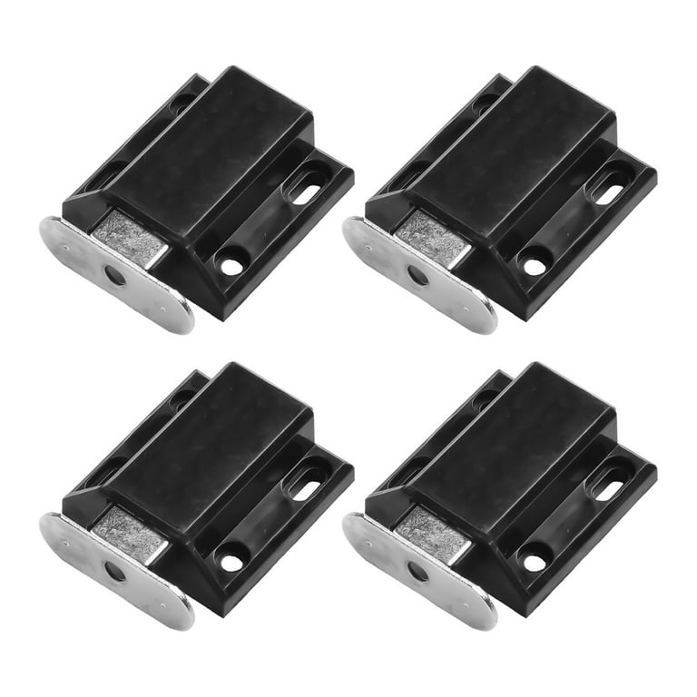 Push-to-Open Double Door Catch - Self-Adhesive Touch Latch For Cabinet Doors, No Knobs Needed