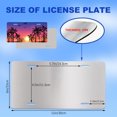 thumbnail image 5 of Uiaoiais Summer Sunset Palm and Beach License Plates Aluminum Novelty License Plate Decorative Cover, 5 of 7