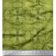 thumbnail image 1 of Soimoi Modal Satin Fabric Filigree Damask Printed Craft Fabric by the Yard 42 Inch Wide, 1 of 3