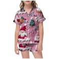 thumbnail image 1 of WEAIXIMIUNG Pajamas For Children Shirt And Pant Matching Set Sleepwear Set With Pockets For Christmas 4-5 Years, 1 of 4