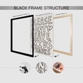 thumbnail image 3 of HFDF Retro Funny Bathroom Wall Art Bathroom Rules Sign Wall Decor Poster Mimalist Black and White Canvas Prts Pictures for Dorm Bedroom Restroom Black 11x14inch Framed, 3 of 6