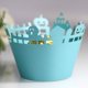 thumbnail image 4 of 100 piezas de envolturas de cupcake de Halloween ahuecan casa embrujada castillo fantasma calabaza repostería muffin bandejas decoración fiesta, oro reflectante Feliz Sencillez, 4 of 5