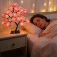 thumbnail image 7 of Rose Flower Tree Lamp with 24 Warm White LED Lights, Detachable Base Simulation Flower Light, USB Powered Multicolor Night Light for Home Bedroom Decor (P-B), 7 of 7
