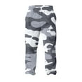 thumbnail image 5 of Domuza Men's Plush Warm Pajama Pants Fluffy Soft Fleece Relaxed Fit Stretch Waist Pjs Trousers Fall Winter Camo Straight Leg Lounge Sleep Pants Gray L, 5 of 6