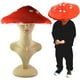 thumbnail image 1 of Sombrero de hongo rojo, disfraz de , sombrero de dibujos animados de novedad decorativa, gorras de , Halloween, Carnaval, Macarena Sombrero de champiñón rojo, 1 of 8