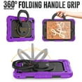 thumbnail image 4 of Dteck iPad mini 5 Case / iPad mini 6 Case with Built in Screen Protector, Child Proof Heavy Duty Shockproof Kids Case with Rotating Stand Handle Pencil Holder for iPad mini 5/4 7.9", Purple, 4 of 7