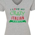 thumbnail image 4 of Inktastic Italian Family Heritage Women's V-Neck T-Shirt, 4 of 5
