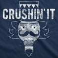 thumbnail image 2 of Womens Crushin It T Shirt Funny Christmas Nutcracker Tee for Ladies Womens Graphic Tees, 2 of 9