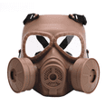 thumbnail image 3 of Máscara de ventilador de doble cara con sello, equipo de ventilador militar, máscara protectora de cara completa transpirable, equipo para comer pollo en el campo al aire libre, 3 of 3