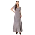 thumbnail image 6 of Womens Metallic Knit Maxi Dress, 6 of 10