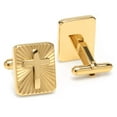 thumbnail image 2 of Radiant Cross Gold Stainless Steel Cufflinks, 2 of 4