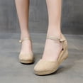 thumbnail image 2 of Sandales d'Été pour Femmes Nouvelle Arrivée Compensées Décontractées Talons Hauts Sandales Mode Style Coréen, 2 of 6