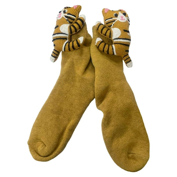 Calcetines Con Forma De Animal, Calcetines Acogedores Para El Hogar, Calcetines De Suelo De Madera, Calcetines Cálidos De Invierno Para Adultos