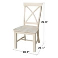 thumbnail image 4 of International Concepts Creekside Wood Dining Side Chair (Set of 2) in Unfinished, 4 of 12