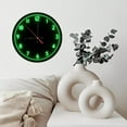 thumbnail image 6 of Green Neon Clock Wall Decor Modern Home 10-Inch Silent Wooden Wall Clock, Battery Operated (AA Batteries Not Included), Artistic Home Decor, 6 of 7