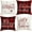 Style 1, variant on 16x16 Christmas Pillow Covers, Decorative Farmhouse Christmas Vibes Believe Buffalo Plaid Let it Snow Christmas Outdoor Pillow Shams Cases Slipcovers Set of 4 for Couch Sofa