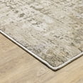 thumbnail image 6 of HomeRoots Ivory Grey Tan Brown And Beige Abstract Power Loom Stain Resistant Runner Rug, 6 of 10