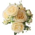 thumbnail image 4 of Rose Persa Artificial, Ramo de Flores Realistas para Sala de Estar, 4 of 8