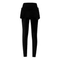 thumbnail image 5 of Pxiakgy Skirted Legging for Women Womens Leggings with A Line Skirt High Waisted Full Length Yoga Pants for Workout Athletic Yoga Legging with Skirts Women Tennis Leggings Clothes Black M, 5 of 5