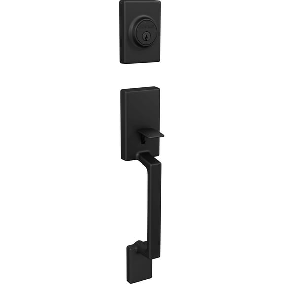 Schlage J Series JH58 SUT 622 Combination Lockset, Mechanical Lock, Grip Only Handle, Matte Black, 3 Grade, Metal