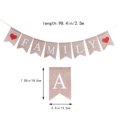 thumbnail image 2 of IDEANATEGRATE Linen Bunting Banner 1Set Multi Color For Family Reunions, 2 of 8