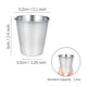 thumbnail image 3 of Gafas de disparo en un conjunto de 12, vaso Schnapps de acero inoxidable, estampado de perlas Afortunado Sencillez, 3 of 5
