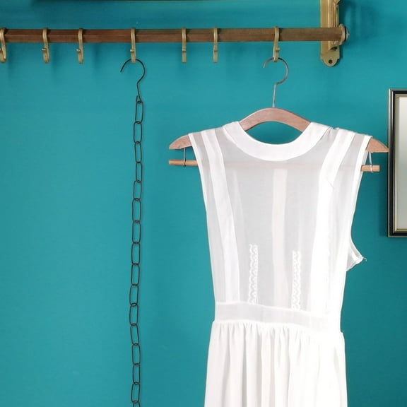 GOOHOCHY Heavy-Duty Iron Chain with Hooks for Clothes Display, Hanging Chain for Retail Shops, Market and Decorative Use