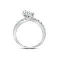 thumbnail image 4 of 14kt White Gold Round Diamond 2-stone Bridal Wedding Engagement Ring 1 Cttw, 4 of 4