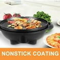 Costway Electrical Outdoor BBQ Grill 1350W Nonstick 4 Temperature