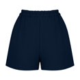 thumbnail image 6 of BESEW7 Womens Summer Quick Dry Athletic Shorts with Pockets, High Waist Elastic Lightweight Breathable Shorts for Walking Gym Workout Casual Training Navy XL, 6 of 8