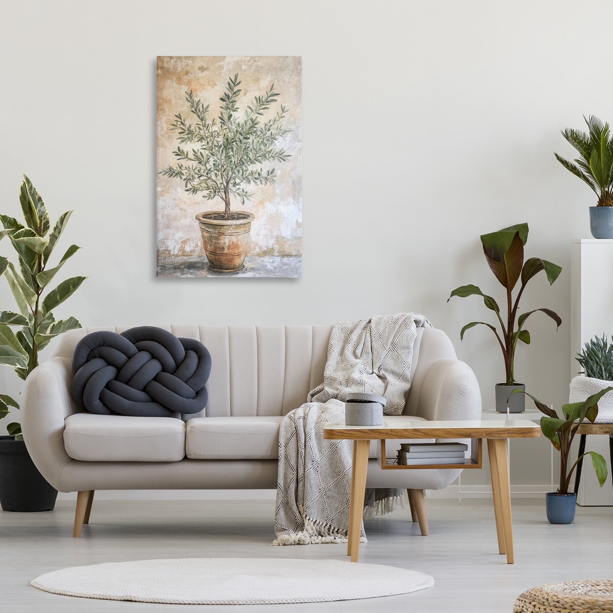 Stupell Industries Mediterranean Potted Olive Canvas Wall Art, design by Petal Prints Design