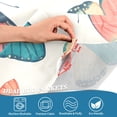 thumbnail image 3 of Yayeee Kitchen Curtains Tier Pair Light Filtering 27"x36" Rod Pocket Short Cafe Window Panel, Colorful Butterflies, 3 of 7