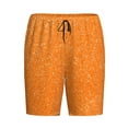 thumbnail image 4 of Naloa Orange Glitter2 Men's Short Pajama Pants, Lounge Comfort Shorts with Elasticized Waistband and Side Pockets - XX-Large, 4 of 9