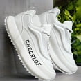 thumbnail image 5 of Men's Casual Lace-Up Basketball Shoes, Classic White and Blue Contrast Sneakers, Offering a Breathable, Lightweight, and Comfortable Feel with Shock Absorption and Wear Resistance, 5 of 9