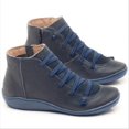 thumbnail image 5 of Zapatos casuales con tiras cruzadas de color sólido y boca baja de otoño, zapatos de mujer de cabeza redonda, 5 of 5