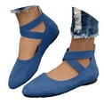 thumbnail image 3 of WILLBEST Sandalias De Piso Para Mujer Zapatos Casuales De Mujer Para Uso Diario Diseño Cómodo De Punta Cerrada Estilo Fácil De Poner Calzado Plano Versátil Para Vestidos Y Todas Las Estaciones, 3 of 6