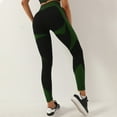 thumbnail image 2 of MNCEKFOD Womens Yoga Pants High Waisted Workout Textured Booty Tights Workout Stretchy Slim Fit Gym Leggings Green L, 2 of 4