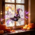 thumbnail image 2 of OJSFQUFP Stained Acrylic Glass Window Hanging Halloween Decoration Orange Pumpkin Vine Leaves Suncatcher for Door Garden Sun Catchers Gothic Decor Scary Gifts, 2 of 8