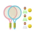 thumbnail image 3 of Almencla Kids Tennis Rackets Badminton Sets Tennis Racquet Comfortable Grip Play Game Toy Blue Pink, 3 of 8