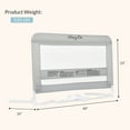 thumbnail image 4 of Dream On Me Lightweight Mesh Security Adjustable Bed Rail for Toddler in Gray, Fits for Twin, Full, Queen, Toddlers and Bunk Size Beds with a Mattress height less than 5" inches only., 4 of 6