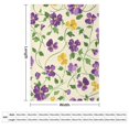 ZZZHY Charming Pansy Ditsy 91 Throw Blanket, Soft Fuzzy Throw Blanket